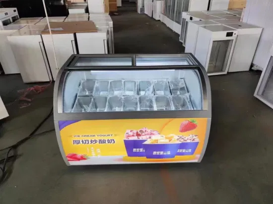 Frutas e legumes comerciais exibem refrigerador como equipamento de refrigeração de supermercado