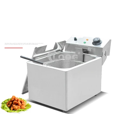 Equipamento de catering comercial Fritadeira elétrica Fritadeira de aço inoxidável Cozinha doméstica comercial Fritadeira Fritadeira elétrica comercial de bancada