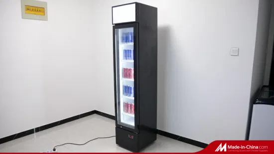 Refrigerador comercial para bebidas geladas com barra de exibição e cerveja