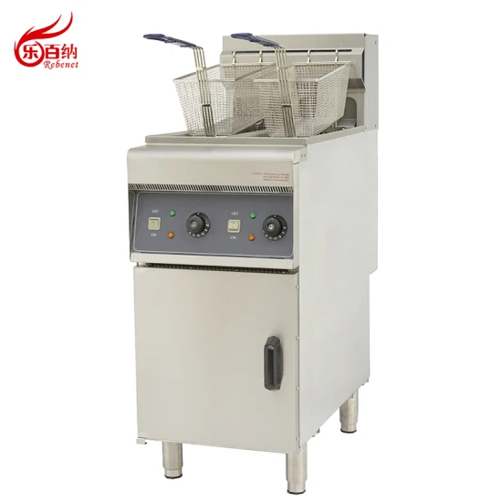 Equipamento de cozinha Comercial Autônomo Elétrico Split Tank Chips Fritadeira de Frango (DF